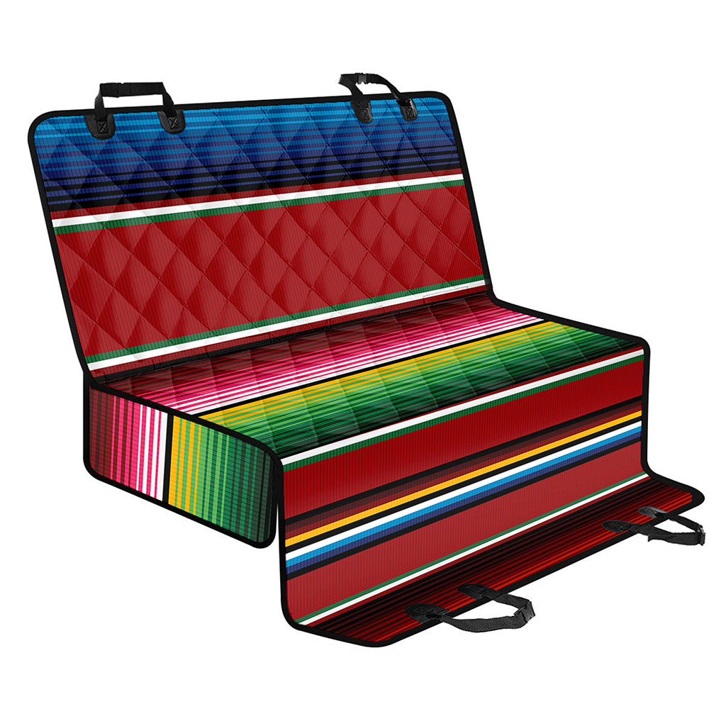 Mexican Serape Blanket Pattern Print Pet Car Back Seat Cover