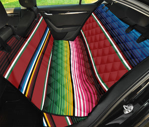 Mexican Serape Blanket Pattern Print Pet Car Back Seat Cover