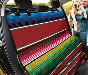 Mexican Serape Blanket Pattern Print Pet Car Back Seat Cover