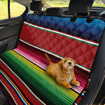 Mexican Serape Blanket Pattern Print Pet Car Back Seat Cover