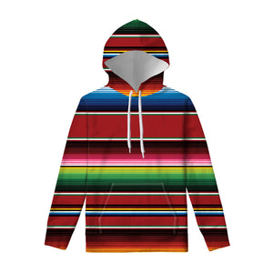 Mexican Serape Blanket Pattern Print Pullover Hoodie