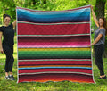 Mexican Serape Blanket Pattern Print Quilt