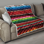 Mexican Serape Blanket Pattern Print Quilt