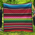Mexican Serape Blanket Pattern Print Quilt