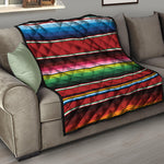 Mexican Serape Blanket Pattern Print Quilt