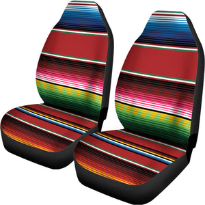 Mexican Serape Blanket Pattern Print Universal Fit Car Seat Covers