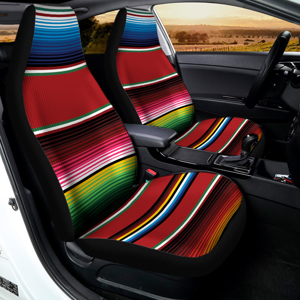 Mexican Serape Blanket Pattern Print Universal Fit Car Seat Covers