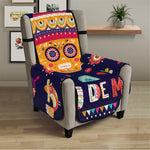 Mexican Skull Cinco de Mayo Print Armchair Protector