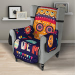 Mexican Skull Cinco de Mayo Print Armchair Protector