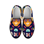 Mexican Skull Cinco de Mayo Print Black Slip On Shoes