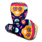 Mexican Skull Cinco de Mayo Print Boxing Gloves