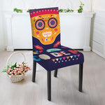 Mexican Skull Cinco de Mayo Print Dining Chair Slipcover