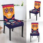 Mexican Skull Cinco de Mayo Print Dining Chair Slipcover