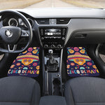 Mexican Skull Cinco de Mayo Print Front Car Floor Mats