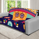 Mexican Skull Cinco de Mayo Print Futon Protector