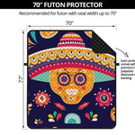 Mexican Skull Cinco de Mayo Print Futon Protector