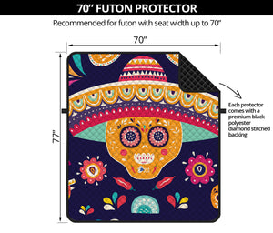 Mexican Skull Cinco de Mayo Print Futon Protector