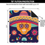 Mexican Skull Cinco de Mayo Print Futon Protector