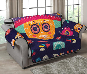 Mexican Skull Cinco de Mayo Print Loveseat Protector