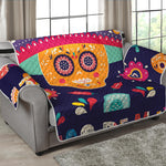 Mexican Skull Cinco de Mayo Print Loveseat Protector