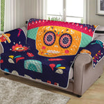 Mexican Skull Cinco de Mayo Print Loveseat Protector