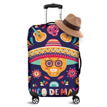 Mexican Skull Cinco de Mayo Print Luggage Cover