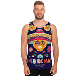 Mexican Skull Cinco de Mayo Print Men's Tank Top