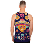 Mexican Skull Cinco de Mayo Print Men's Tank Top