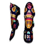 Mexican Skull Cinco de Mayo Print Muay Thai Shin Guard