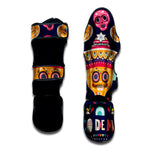 Mexican Skull Cinco de Mayo Print Muay Thai Shin Guard