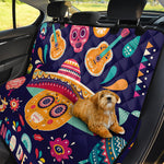 Mexican Skull Cinco de Mayo Print Pet Car Back Seat Cover