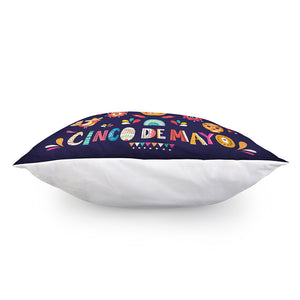 Mexican Skull Cinco de Mayo Print Pillow Cover