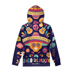 Mexican Skull Cinco de Mayo Print Pullover Hoodie