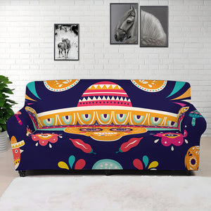 Mexican Skull Cinco de Mayo Print Sofa Cover