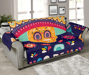 Mexican Skull Cinco de Mayo Print Sofa Protector