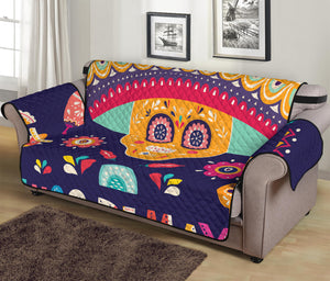 Mexican Skull Cinco de Mayo Print Sofa Protector