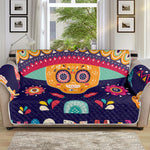 Mexican Skull Cinco de Mayo Print Sofa Protector