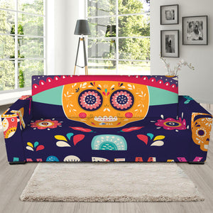 Mexican Skull Cinco de Mayo Print Sofa Slipcover