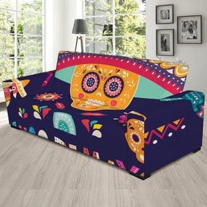 Mexican Skull Cinco de Mayo Print Sofa Slipcover