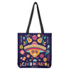 Mexican Skull Cinco de Mayo Print Tote Bag