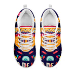 Mexican Skull Cinco de Mayo Print White Sneakers