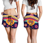 Mexican Skull Cinco de Mayo Print Women's Shorts