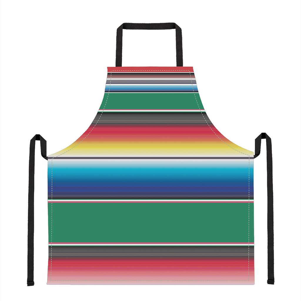 Mexican Striped Blanket Pattern Print Apron