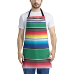 Mexican Striped Blanket Pattern Print Apron