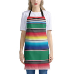 Mexican Striped Blanket Pattern Print Apron