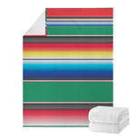 Mexican Striped Blanket Pattern Print Blanket