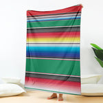 Mexican Striped Blanket Pattern Print Blanket