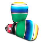 Mexican Striped Blanket Pattern Print Boxing Gloves