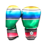 Mexican Striped Blanket Pattern Print Boxing Gloves