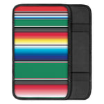 Mexican Striped Blanket Pattern Print Car Center Console Cover